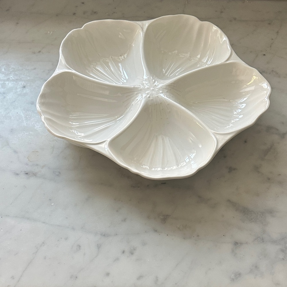 Elegant White Ceramic Serving Platter